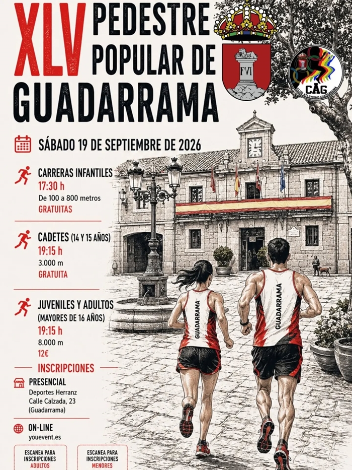 Abiertas las inscripciones para la XLV Pedestre Popular de Guadarrama 2026